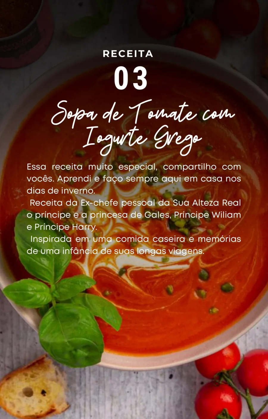 Receita 03 — Sopa de Tomate com Iogurte Grego