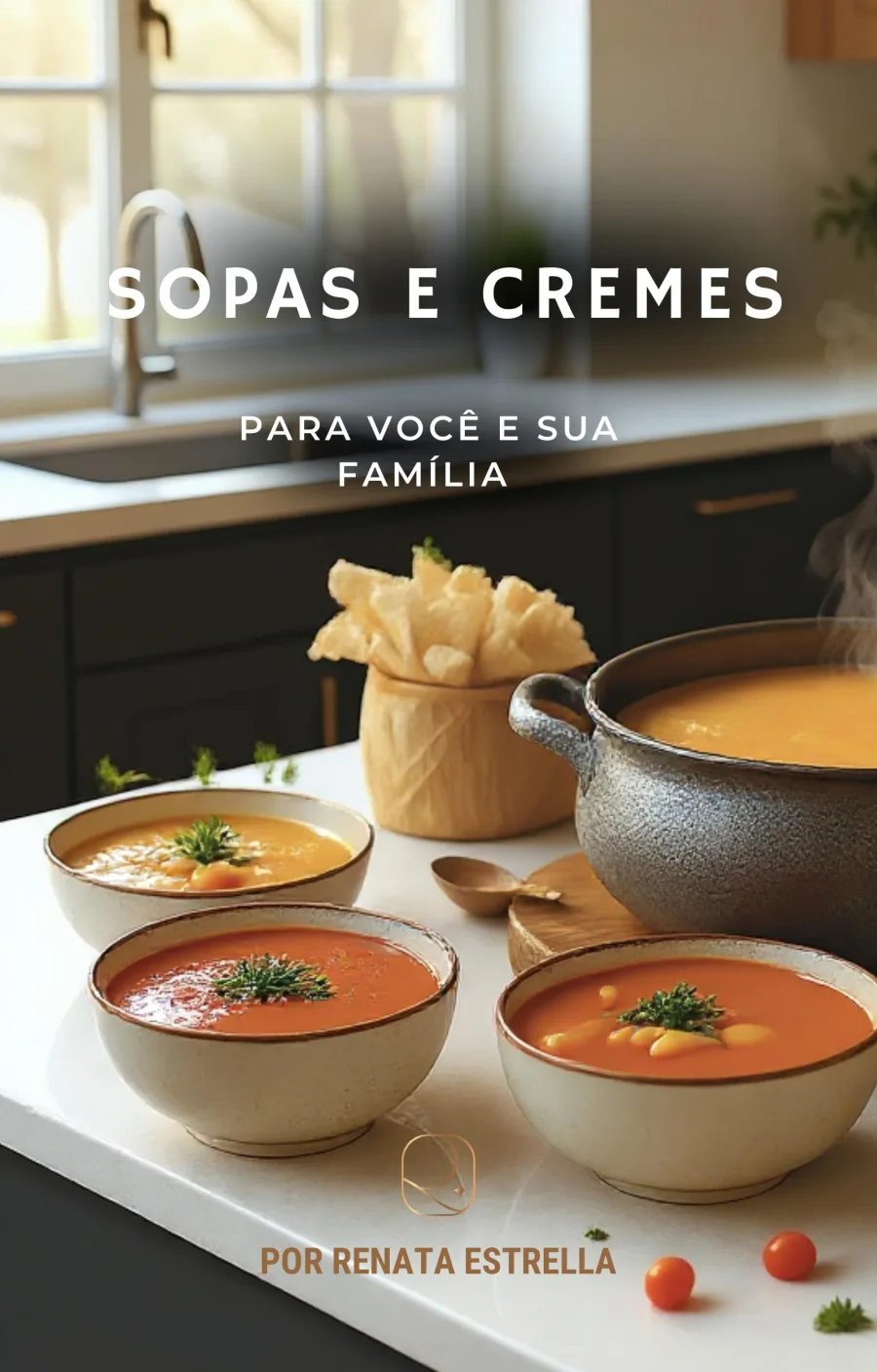 Capa do eBook Sopas e Cremes, por Renata Estrella